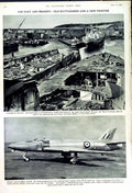 Original Old Vintage Print 1950 Submarine Wheatstone Telegraph Aircraft Ship