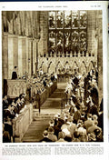 Antique Old Print 1950 Giles Cathedral Edinburgh Eden Attlee Dublin Horse 20th