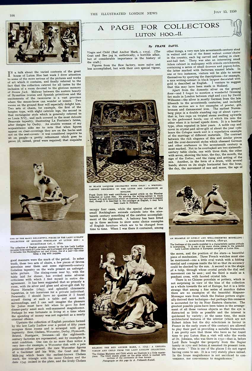 Original Old Vintage Print 1950 Wind-Tunnel Insect Laboratory Ludlow Porcelain