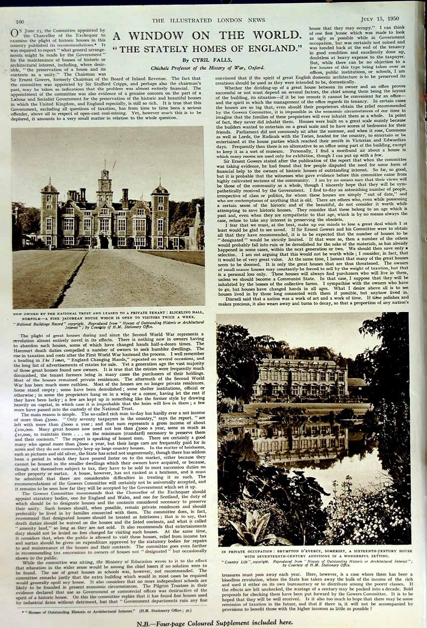Original Old Vintage Print 1950 Cstreamers Sier King Guards Parade Blickling