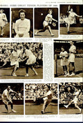 Original Old Vintage Print 1949 Tennis Sport Drobny Sedgman Sturgess Brough