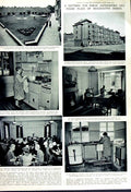 Original Old Vintage Print 1949 Folk'S Flats Accommodation Arrington Isleden