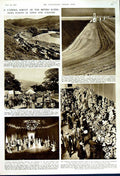 Old Vintage Print 1949 London Water Supply King George Reservoir Theatre 20th