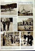 Old Vintage Print 1949 War Ship Argentine Submarine Tusk Kennedy Anders 20th