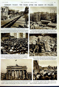 Original Old Vintage Print 1949 Germany Berlin Brandenburger Oberhausen Russian