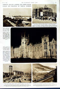 Original Old Vintage Print 1949 London Wales University Belfast Plenarium Bonn