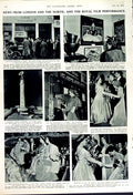 Old Vintage Print 1949 Royal Film Performance London Queen Simmons Cinema 20th