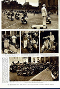 Old Vintage Print 1949 Motor Scooter Rome Italy Pope Transport Machines 20th
