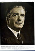 Original Old Vintage Print 1949 Portrait Mr Anthony Eden Conservative Party