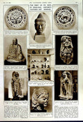 Original Old Vintage Print 1949 England Oxford Eastern Art Museum Buddah Ming
