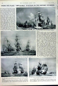 Old Vintage Print 1949 War Ships Vesvolod Centaur Duguay Trouin Minotaur 20th