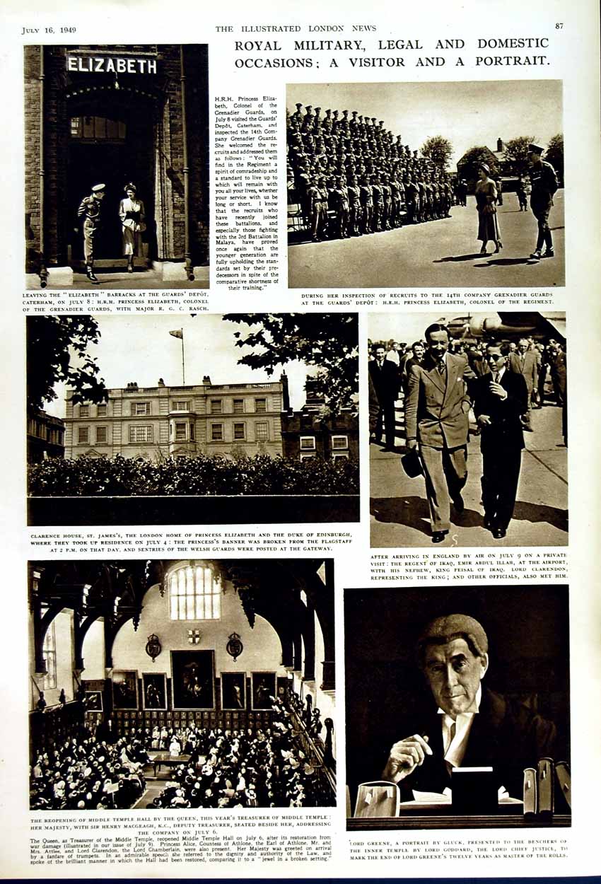 Old Vintage Print 1949 Science Engneering Industry Greene Clarence Queen 20th
