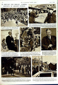 Original Old Vintage Print 1949 Funeral Sofoulis Sutton Cfield Mast Edinburgh