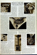 Original Old Vintage Print 1949 Middle Temple Hall London Jewellery Mary Tudor