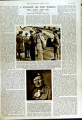 Old Vintage Print 1949 Chauffeurs Mausoleum Quito Festing Alexander War 20th