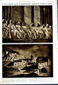 Old Vintage Print 1949 Spider Web London Salon Monks Echague Wordsworth 20th