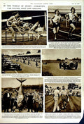 Old Vintage Print 1949 Princess Margaret Balmoral Sport Ball Silverstone 20th