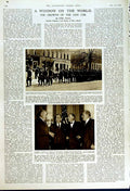Old Vintage Print 1949 Radio Mast Accra Africa Ernst Reuter Germany Army 20th
