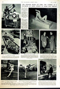 Old Vintage Print 1949 Princess Elizabeth Duke Edinburgh Malta Sport Men 20th