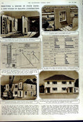 Old Vintage Print 1949 Churchill Bukit Smuts Riebeeck House Construction 20th