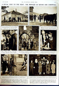 Antique Old Print 1949Cycle Motor Show Earl'S Court Royal Family Cornwall 20th