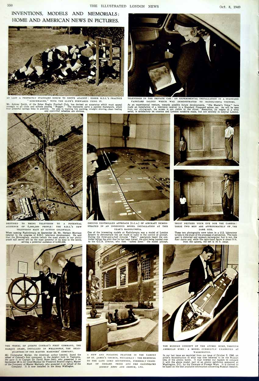 Original Old Vintage Print 1949 Lady Godiva Coventry Dick Hereford Church Pets