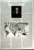 Old Vintage Print 1949 Mansergh Tito Belfast Bliss Amigo Map Devaluation 20th