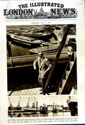 Old Vintage Print 1949 London Dock Strike Ship Beaverbrae Mcneil Barrett 20th