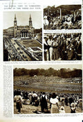 Old Vintage Print 1949 Yorkshire Princess Elizabeth Leeds Duke Edinburgh 20th