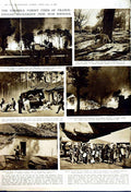 Old Vintage Print 1949 Forest Fire France Bordeaux Pine Forest Inferno 20th