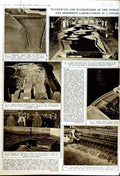 Old Vintage Print 1949 Mississippi River Waterworks Laboratories Caisson 20th