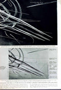 Original Old Vintage Print 1949 High-Altitude Combat Invisible Aircraft Vapour