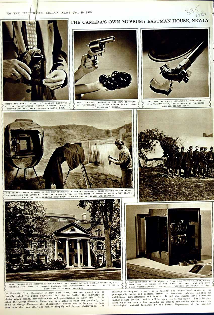 Old Vintage Print 1949 Museum George Eastman House Newly Camera Newhall 20th