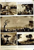 Old Vintage Print 1949 French Art Burlington House Paintings Landscapes 20th