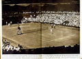 Original Old Vintage Print 1949 Wimbledon Tennis Sport Gertrude Moran Hoahing