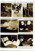 Old Vintage Print 1951 Ski-Bobbing Dagmar Forest Fire Ukrainian Priests 20th