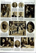 Old Vintage Print 1951 People Russell Churchill Montgomery Chadwick Men 20th