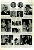 Old Vintage Print 1951 People Deakin Cockcroft Lovett Talal Jordan Dean 20th