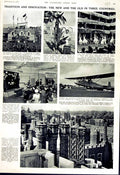 Old Vintage Print 1951 Chimney Hampton Palace Glider Dartmouth Fish Kerry 20th