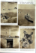 Original Old Vintage Print 1951 Mothball Ship Duke Gehimi Rocket Viking Dancers