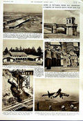 Old Vintage Print 1951 Reservoir Chingford San Francisco Kansas America 20th
