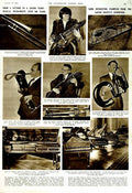 Original Old Vintage Print 1951 Musical Instruments Galpin Piano Tabel White