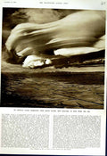 Original Old Vintage Print 1951 Cloud Formation South Island New Zealand 20th