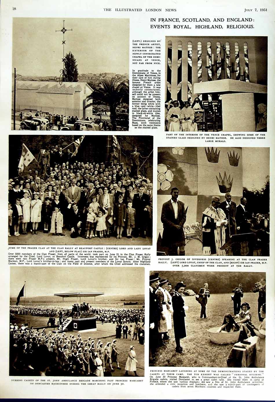 Original Old Vintage Print 1951 Nursing Cadets John Ambulance Notre Dame Paris