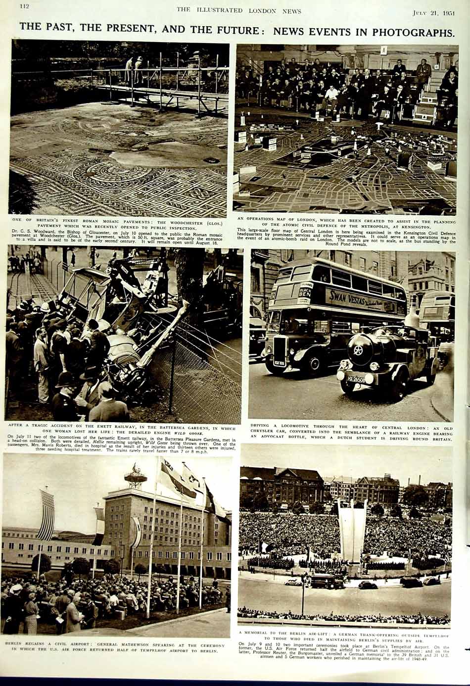 Old Vintage Print 1951 Covent Garden Ballet Tiresias Queen Berlin London 20th