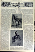 Original Old Vintage Print 1951 Portrait King Abdullah Arab Churchill Africa