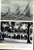 Old Vintage Print 1951 Edinburgh Festival Music Regatta Cowes Serpentine 20th