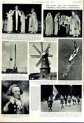 Antique Old Print 1951 British Aircraft Vickers Swift Washington Windmill 20th