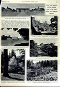Old Vintage Print 1951 Scotland Traquair Floors Castle Hopetoun Dawyck 20th