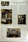 Antique Old Print 1951 America Radio-Relay Wyoming Furniture Farnley Hall 20th